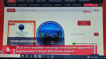 20 yıl önce başlatıldı! Sanal mezarlık 1 milyon 265 bin kez tıklandı