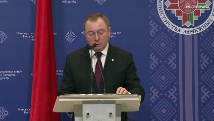 Muere "de forma repentina" el ministro de Exteriores de Bielorrusia