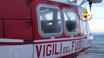 Download Video: Frana Casamicciola, ricognizione aerea dei vigili del fuoco