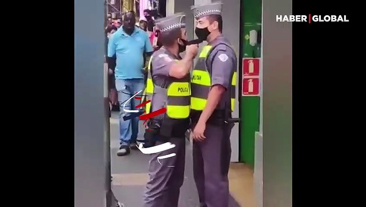 Korkutan dakikalar: Polis, polise silah çekti!