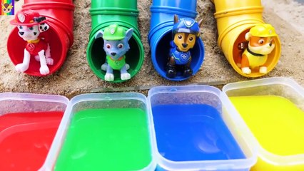 Learn colors with colored pipe, Paw patrol, Disney cars car toy for kids
