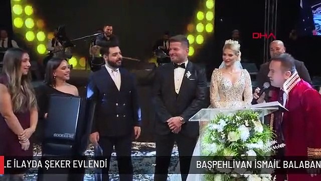 BAŞPEHLİVAN İSMAİL BALABAN İLE İLAYDA ŞEKER EVLENDİ