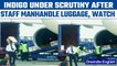 Viral Video: IndiGo staff manhandle luggage, airline responds | Oneindia News *News