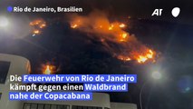 Waldbrand nahe der Copacabana in Rio de Janeiro