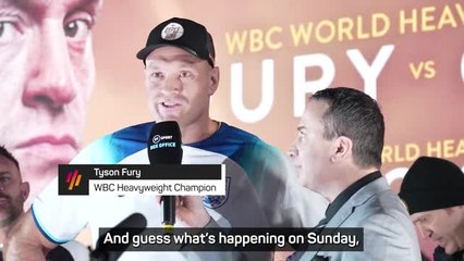 Fury expecting 'carnage' on Saturday and football to 'come home' on Sunday