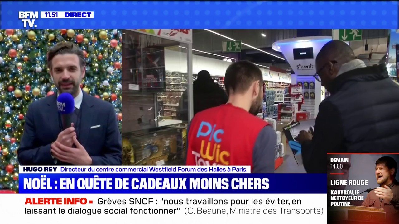 Forte affluence dans un grand centre commercial...