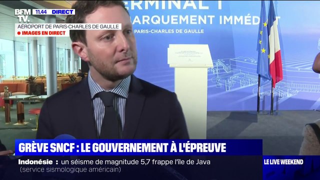 Préavis de grève à la SNCF pour les fêtes: Je ne m'y résous pas affirme Clément Beaune, le ministre des Transports