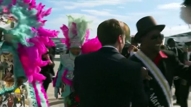 في ختام زيارته ماكرون يأمل حل الخلاف التجاري بين بروكسل وواشنطن ويجتمع مع إيلون ماسك