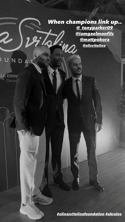 Christina Milian en robe fendue sur son 31 avec M. Pokora, Gael Monfils et sa femme et Tony Parker.