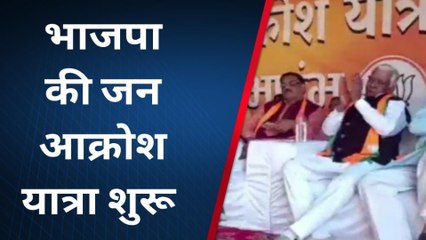 दौसा: भाजपा की जन आक्रोश रैली का हुआ आगाज, रथ किये रवाना....