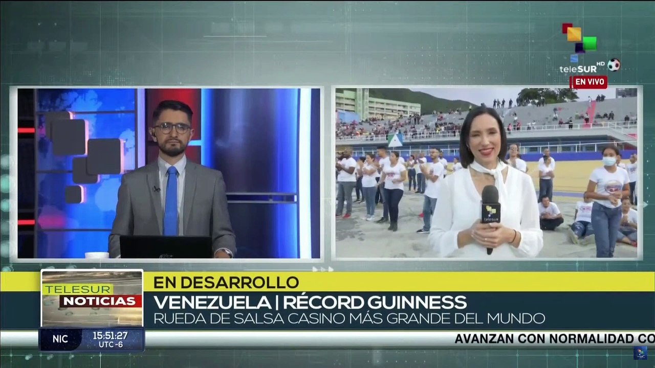 Venezuela opta por otro Récord Guinness con la rueda de Salsa Casino más grande del mundo