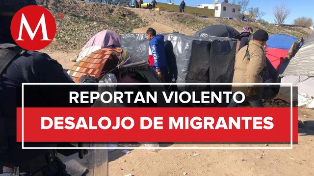 Desalojan a migrantes venezolanos del campamento instalado en Río Bravo
