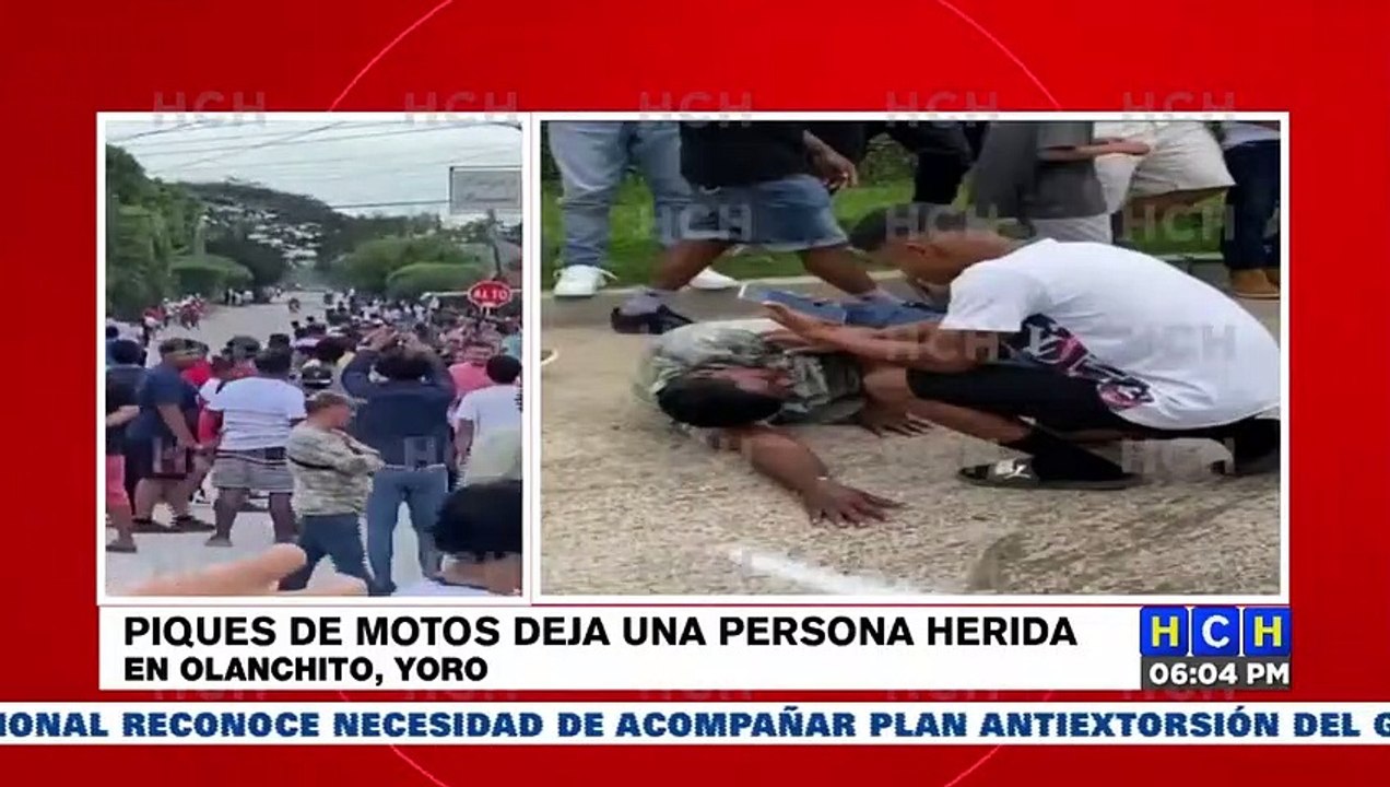 Piques de motos deja una persona gravemente herida en Olanchito, Yoro