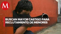 PAN en San Lázaro propone hasta 15 años de cárcel por reclutar menores para delincuencia