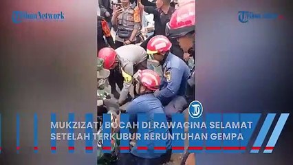 MUKJIZAT di Rawacina! Bocah Selamat Setelah Terkubur Berhari-hari di Reruntuhan Gempa Cianjur