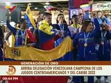 Arriba a Venezuela Delegación campeona de los Juegos Centroamericanos y del Caribe 2022