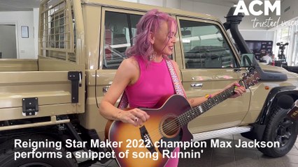 Reigning Star Maker 2022 champion Max Jackson performs a snippet of song Runnin' - Northern Daily Leader - 28/11/2022