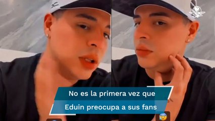 Eduin Caz, de Grupo Firme, muestra la bola que se le formó en el cuello y preocupa a fans 