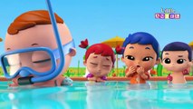 5 Bebitos Jugando en la Piscina - Canciones Infantiles de Bebé Juan