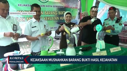 Скачать видео: Kejaksaan Musnahkan Barang Bukti Hasil Kejahatan