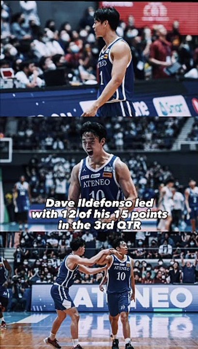 Ateneo's Dave Ildefonso on Blue Eagles' momentum after defeating defending champion UP
