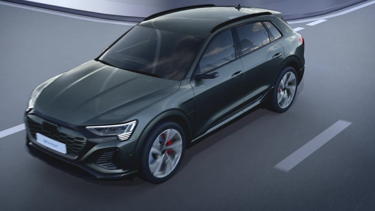 Audi Q8 e-tron - Antrieb und Effizienz Animation