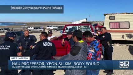 Body of NAU professor found in Mexico, husband still missing