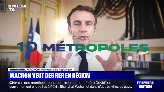ÉDITO - RER en région: Emmanuel Macron, en bon écolo, fait déjà du recyclage puisqu'un certain nombre de projets étaient déjà mis à l'étude