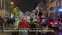 Disturbios en Bruselas tras la victoria de Marruecos contra Bélgica