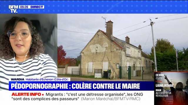 On parle de 10.000 contenus pédophiles sur une année. C'est un profil obsessionnel qui habite à 20 mètres d'une école ! : Wardia, habitante d’Échenon, demande la démission du maire
