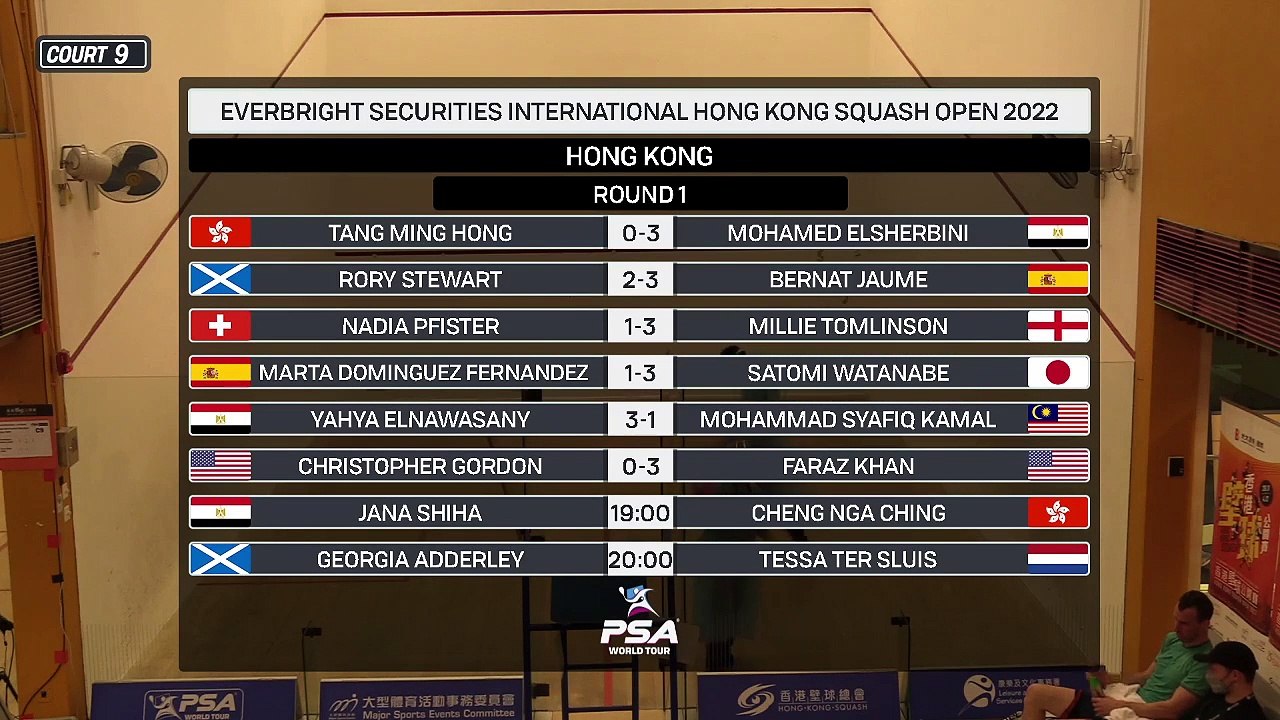 Hong Kong Open 2022 - Court 9 - Day 1 - Evening Session