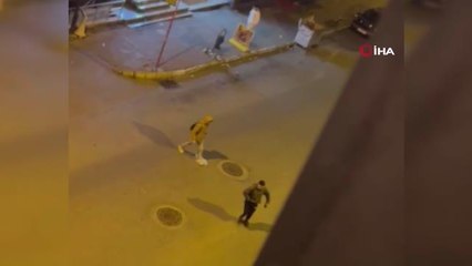 Pendik'te iki kardeş arasında kavga kamerada