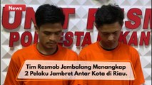 Tim Resmob Jembalang Polresta Pekanbaru Menangkap Dua Pelaku Jambret Antar Aota di Riau