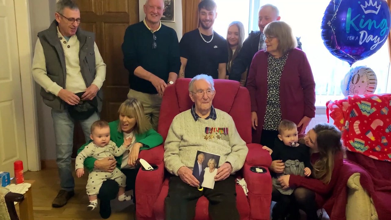 Veteran Len Howes turns 100 with a telegram from the King