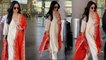 Katrina Kaif Mumbai Airport पर Salwar Suit में जीता सबका दिल, लगी बला का खूबसूरत | *Entertainment