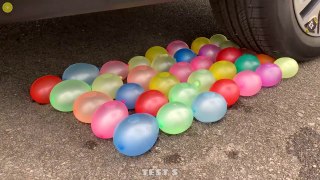 Experiment Car vs Water Balloons vs Cola vs Mentos - Crushing Crunchy & Soft Things by Car