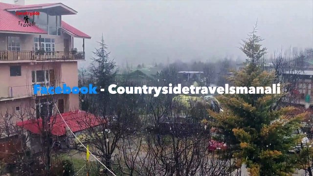 Falling Snow Flakes in an apple orchard - Mesmerising Himachal- The Himalayan Valley - Kullu -Manali