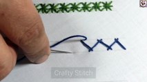 Double Herringbone Stitch Embroidery Stitches for Beginners Part 10 Basic Stitches by Crafty Stitch