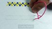 Double Blanket Stitch Embroidery Stitches for Beginners Part 11 All Basic Stitches by Crafty Stitch