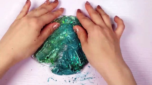 [Slime Mixing] Orange Makeup, Eyeshadow, glitter and Random into Slime #ASMR