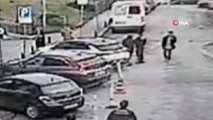 Pendik'te hasta yakını ile güvenlik görevlileri arasında yaşanan kavga kamerada