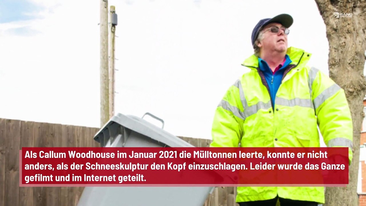 Müllmann nach Zerstörung eines Schneemanns: Immer noch arbeitslos
