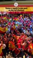Ambiente de la pantalla gigante del España-Alemania en Barcelona
