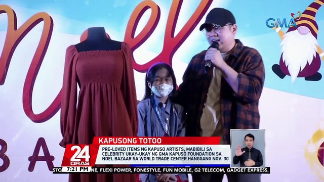 Pre-loved items ng Kapuso artists, mabibili sa Celebrity Ukay-Ukay ng GMA Kapuso Foundation sa Noel Bazaar sa World Trade Center hanggang Nov. 30 | 24 Oras
