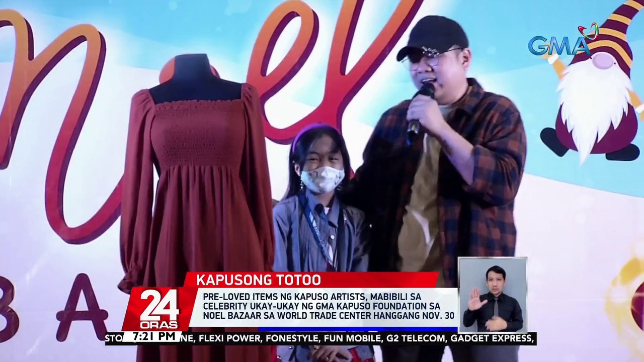Pre-loved items ng Kapuso artists, mabibili sa "Celebrity Ukay-Ukay" ng GMA Kapuso Foundation sa Noel Bazaar sa World Trade Center hanggang Nov. 30 | 24 Oras