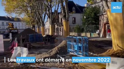 Ploërmel : travaux de la place d'Armes
