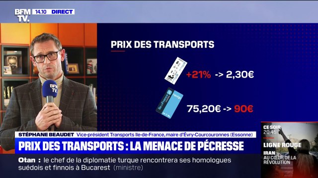Nous ne voulons pas augmenter le prix du Pass Navigo selon Stéphane Beaudet, le vice-président en charge des transports d'Île-de-France