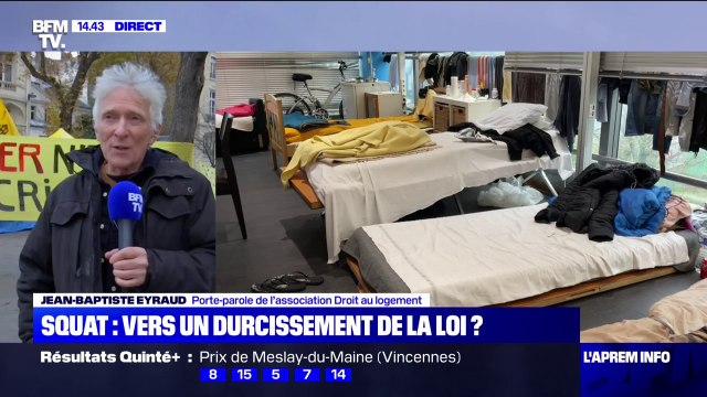 Cette loi contre les squats est bonne à mettre au panier selon Jean-Baptiste Eyraud, porte-parole du Droit au Logement