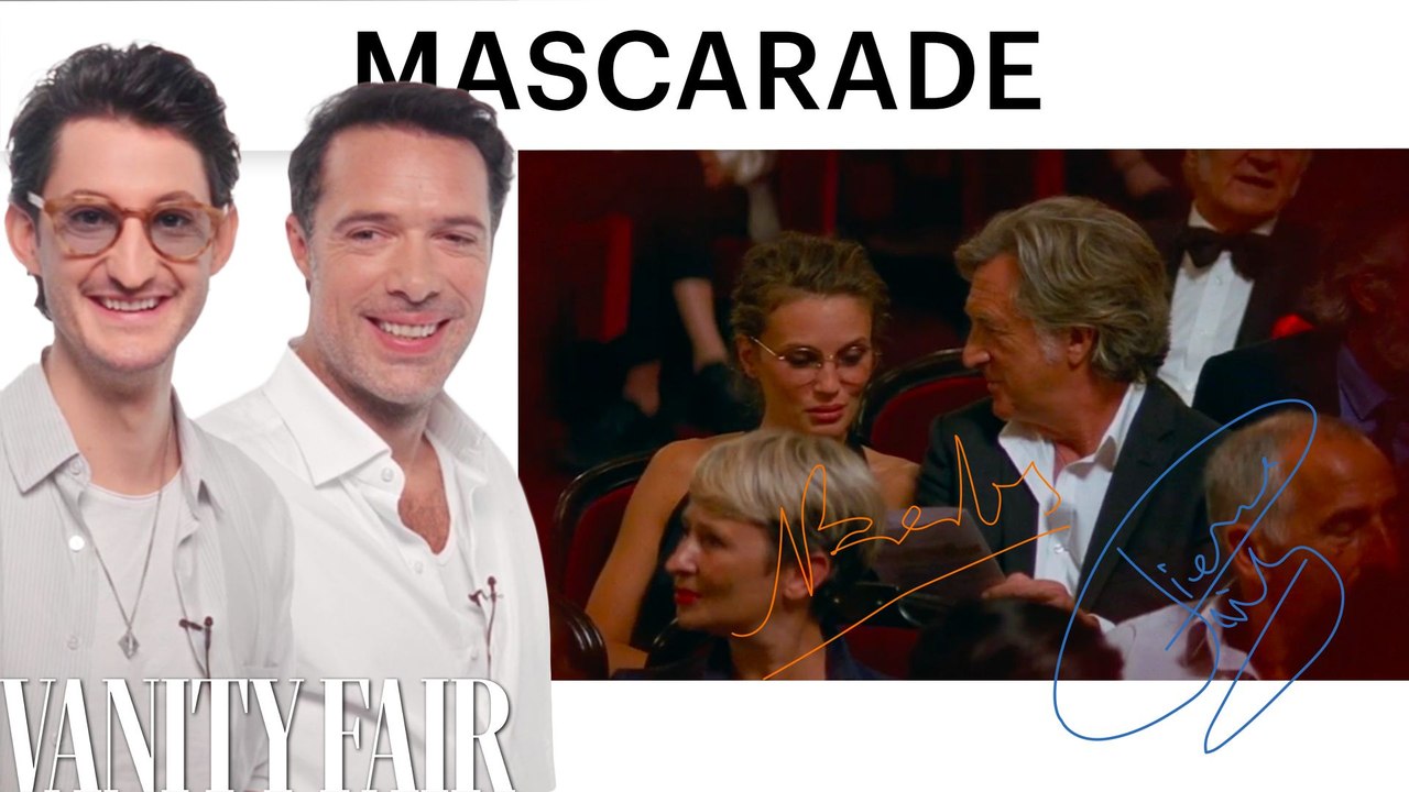 Pierre Niney et Nicolas Bedos décryptent une scène-phare de « Mascarade » | Vanity Fair