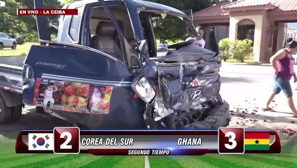 ¡Dos heridos tras accidente de camión en carretera al puerto de cabotaje de La Ceiba!